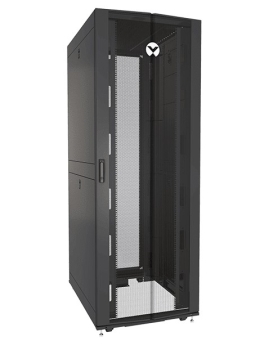 Vertiv Liebert VR3107SP Perforated Split Locking Rear Doors Black And Gray Rack 