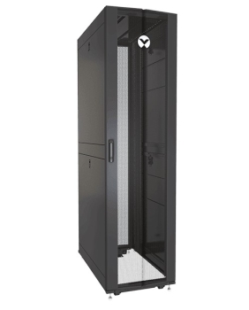 Vertiv Liebert VR3157SP Perforated Split Locking Rear Doors Black And Gray Rack 