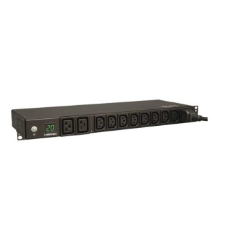 Tripp Lite 3.2-3.8kW Single-Phase Metered PDU, 200-240V Outlet, 1U Rack-Mount, TAA