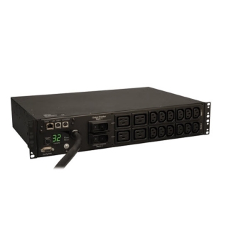 Tripp Lite 7.4kW Single-Phase Monitored PDU, 230V Outlets, 2U Rack-Mount, TAA